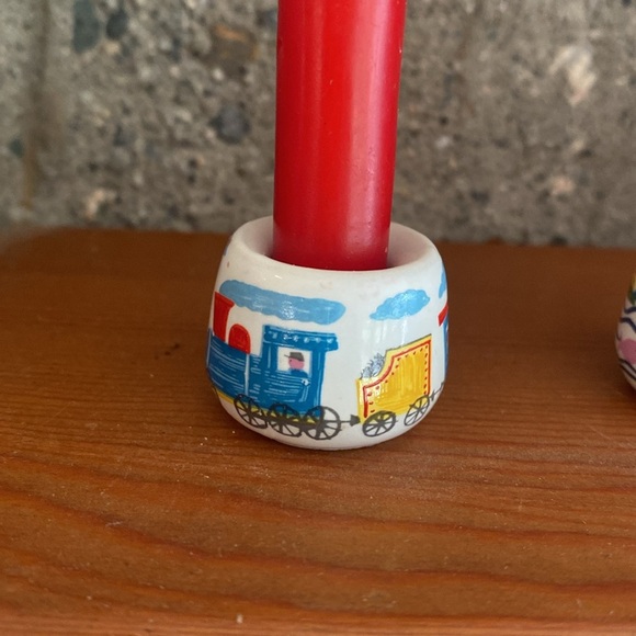 Vtg Nalco Ceramic Mini Candle Trío - Picture 3 of 7